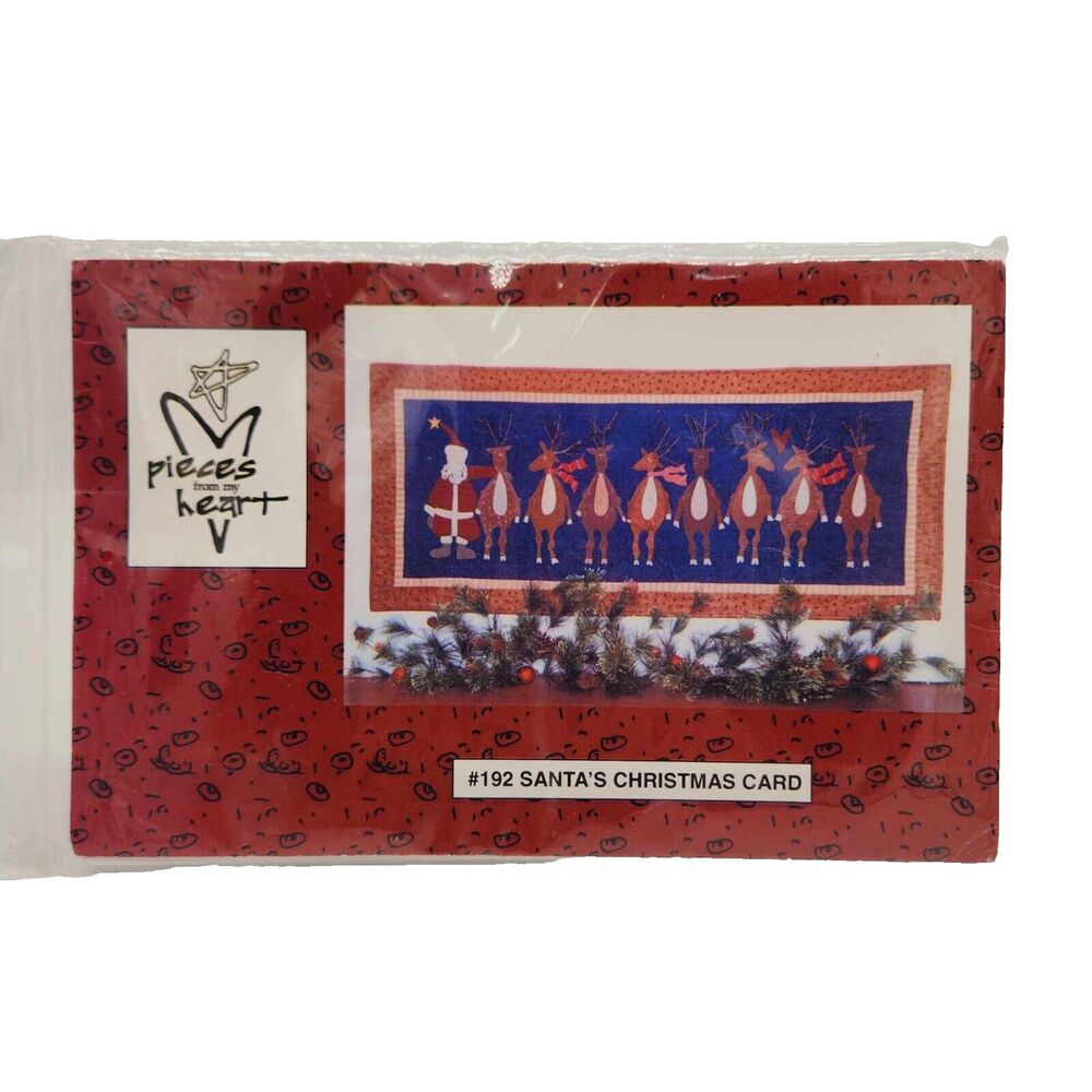 Moda Pieces From The Heart Santa's Christmas Card Wall Quilt Pattern 192
